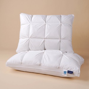 Evacove® Ultimate Luxury Bread Pattern Goose Down Pillow