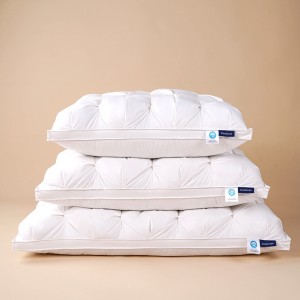 Evacove® Ultimate Luxury Knob Flower Diamond Goose Down Pillow