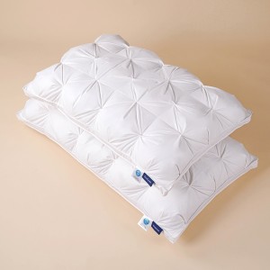 Evacove® Ultimate Luxury Knob Flower Diamond Goose Down Pillow