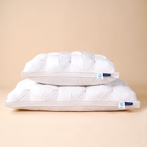 Evacove® Ultimate Luxury Knob Flower Diamond Goose Down Pillow