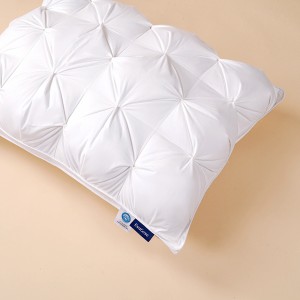 Evacove® Ultimate Luxury Knob Flower Diamond Goose Down Pillow