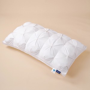 Evacove® Ultimate Luxury Knob Flower Diamond Goose Down Pillow